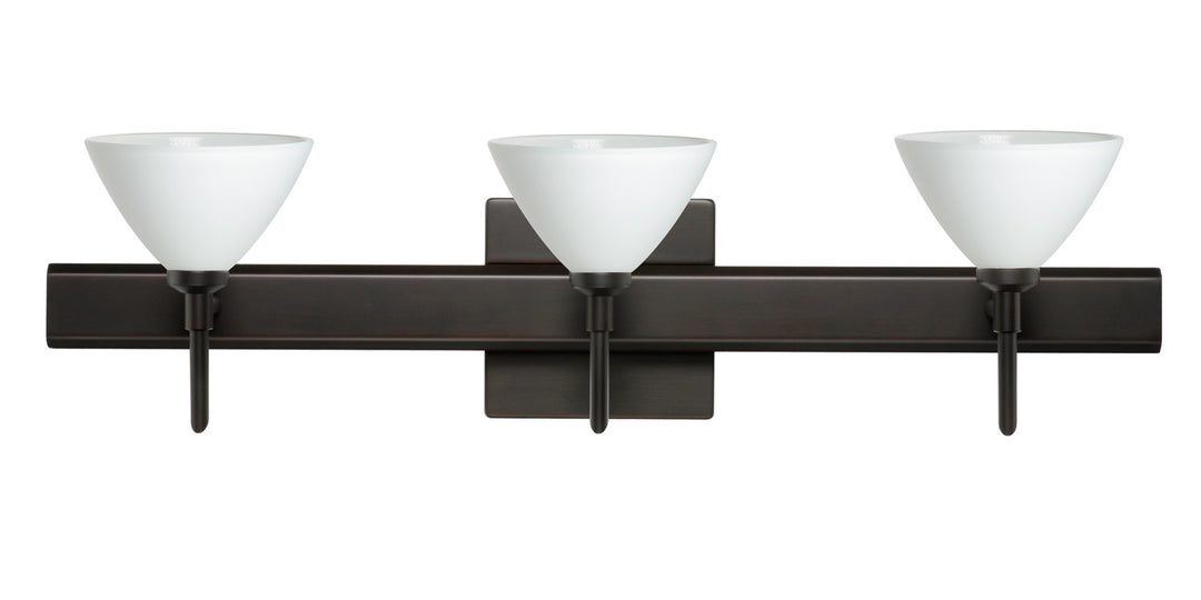 Besa Domi 3SW-174307-BR-SQ Bath Vanity Light 23 in. wide - Bronze