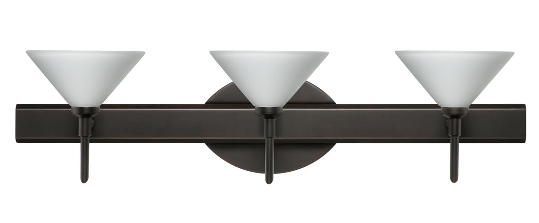 Besa Kona 3SW-117607-BR Bath Vanity Light 23 in. wide - Bronze