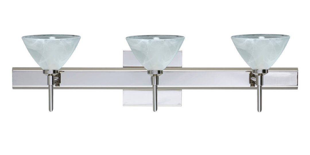 Besa Domi 3SW-174352-CR-SQ Bath Vanity Light 23 in. wide - Chrome