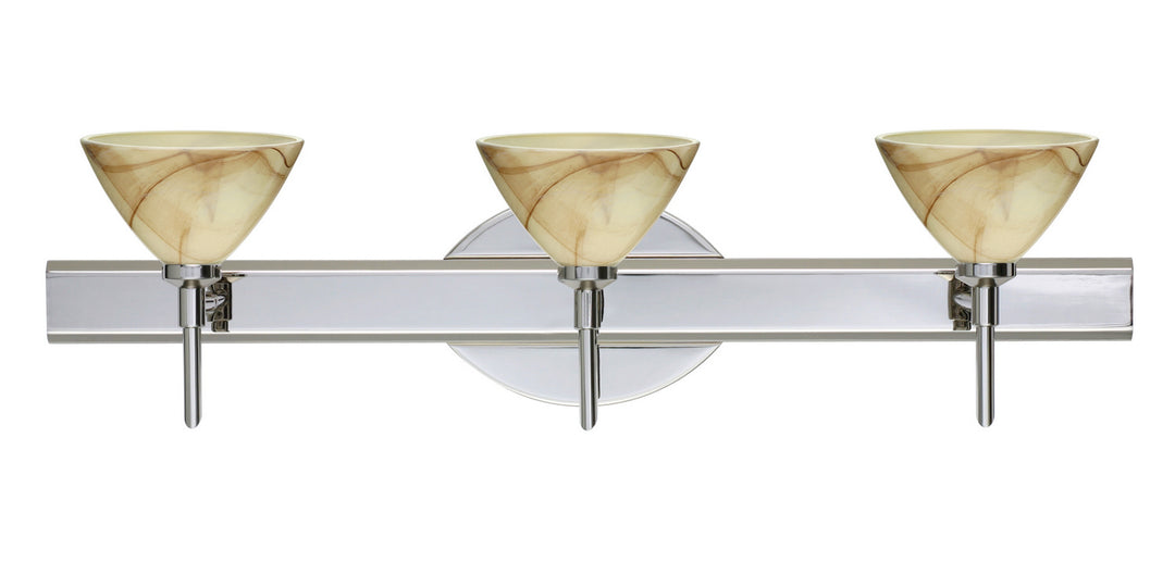 Besa Domi 3SW-174383-CR Bath Vanity Light 23 in. wide - Chrome