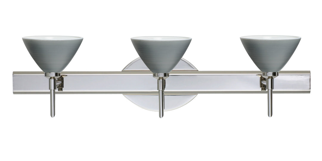 Besa Domi 3SW-1743TN-CR Bath Vanity Light 23 in. wide - Chrome