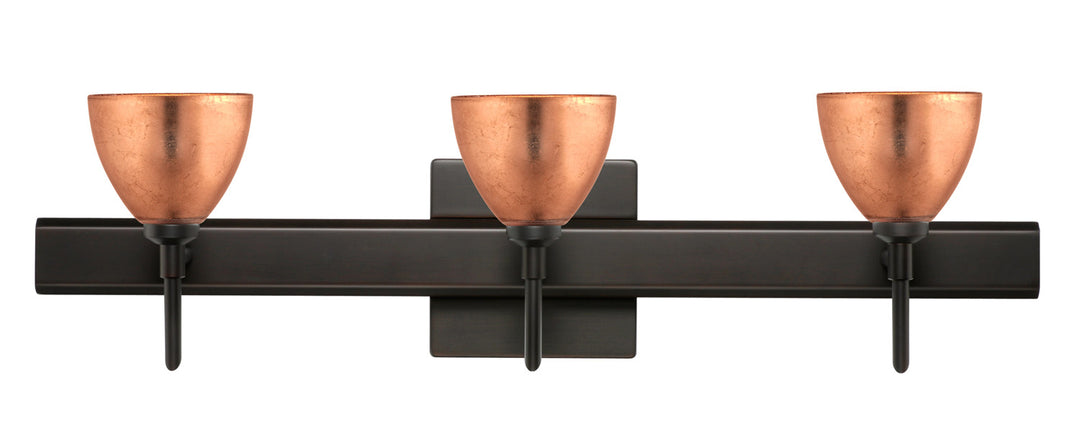 Besa Divi 3SW-1758CF-BR-SQ Bath Vanity Light 23 in. wide - Bronze