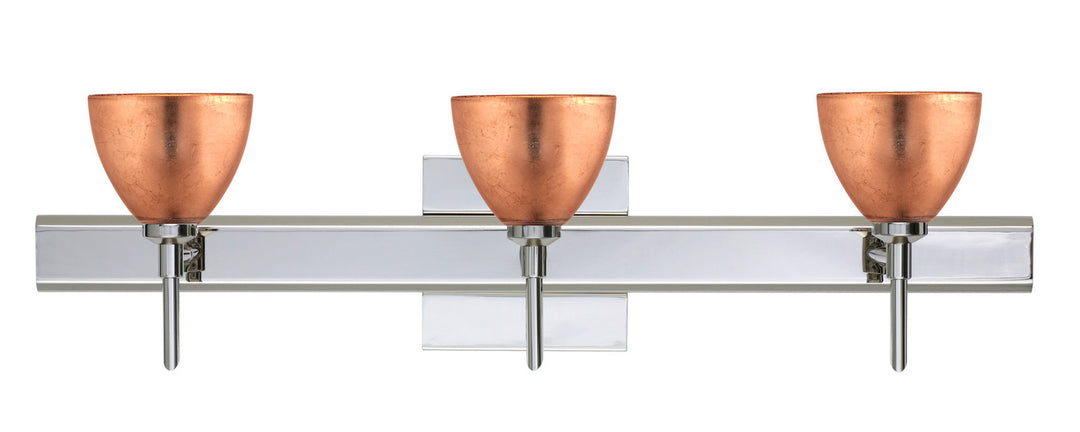Besa Divi 3SW-1758CF-CR-SQ Bath Vanity Light 23 in. wide - Chrome