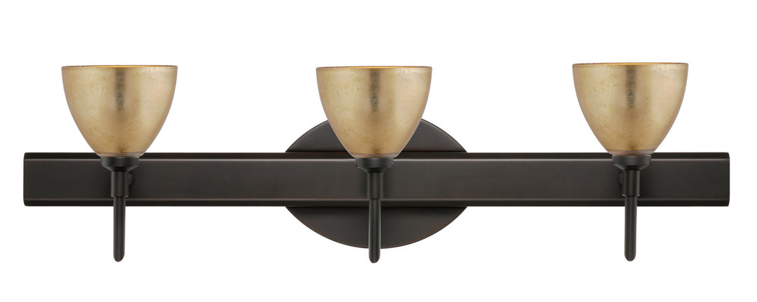 Besa Divi 3SW-1758GF-BR Bath Vanity Light 23 in. wide - Bronze