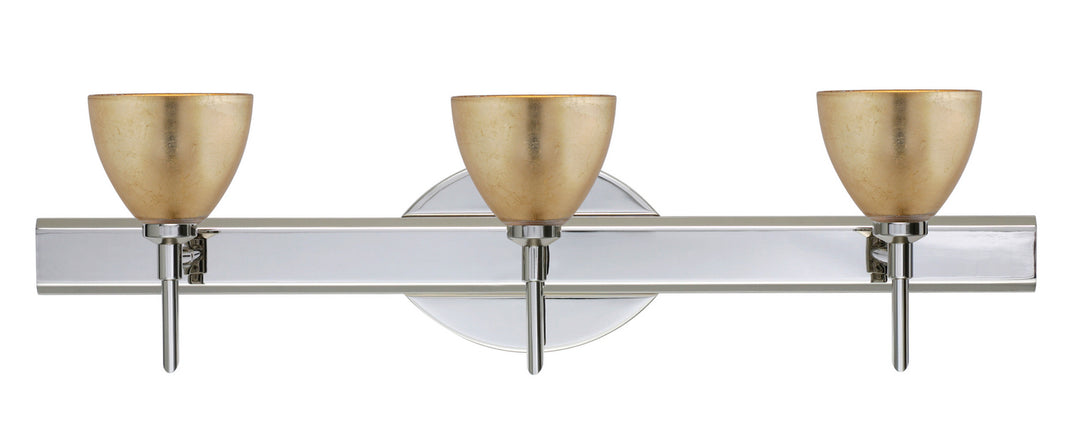 Besa Divi 3SW-1758GF-CR Bath Vanity Light 23 in. wide - Chrome