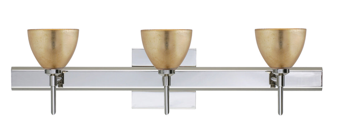 Besa Divi 3SW-1758GF-CR-SQ Bath Vanity Light 23 in. wide - Chrome