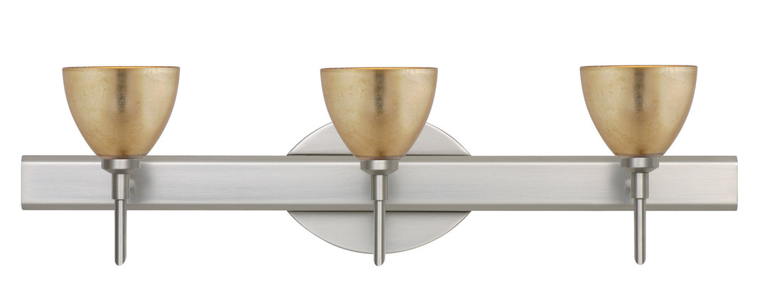 Besa Divi 3SW-1758GF-SN Bath Vanity Light 23 in. wide - Satin Nickel