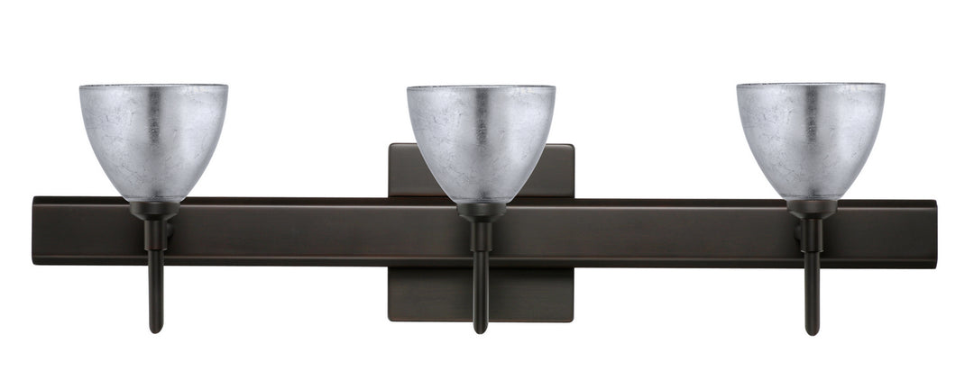 Besa Divi 3SW-1758SF-BR-SQ Bath Vanity Light 23 in. wide - Bronze