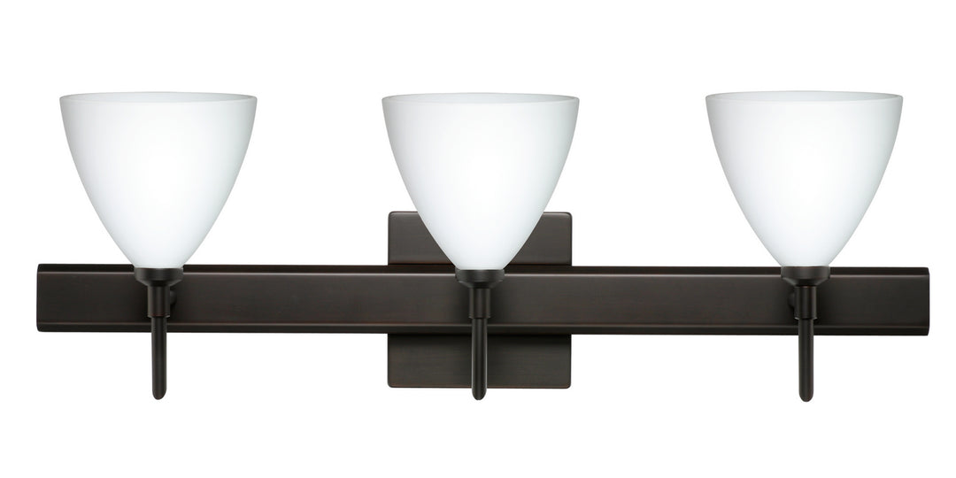 Besa Mia 3SW-177907-BR-SQ Bath Vanity Light 23 in. wide - Bronze