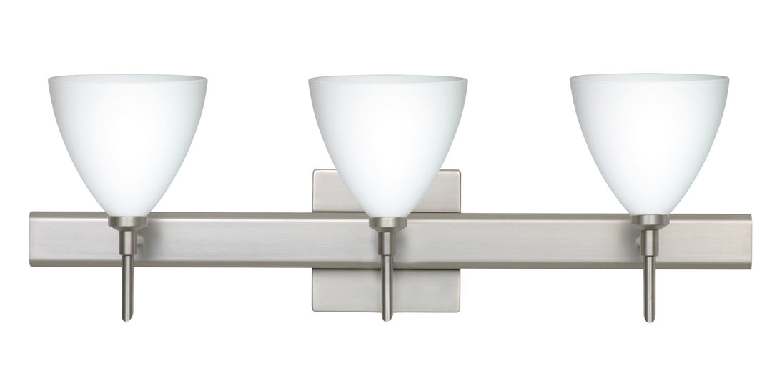 Besa Mia 3SW-177907-SN-SQ Bath Vanity Light 23 in. wide - Satin Nickel