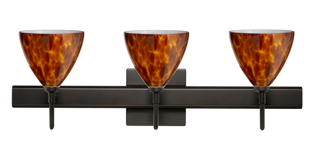 Besa Mia 3SW-177918-BR-SQ Bath Vanity Light 23 in. wide - Bronze