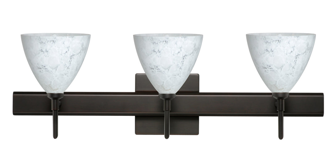 Besa Mia 3SW-177919-BR-SQ Bath Vanity Light 23 in. wide - Bronze