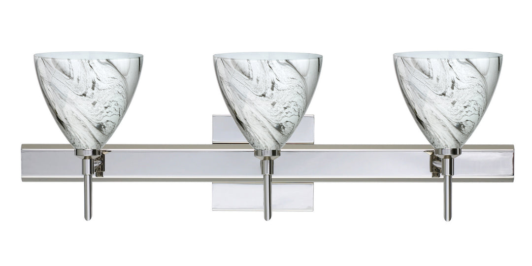 Besa Mia 3SW-1779MG-CR-SQ Bath Vanity Light 23 in. wide - Chrome