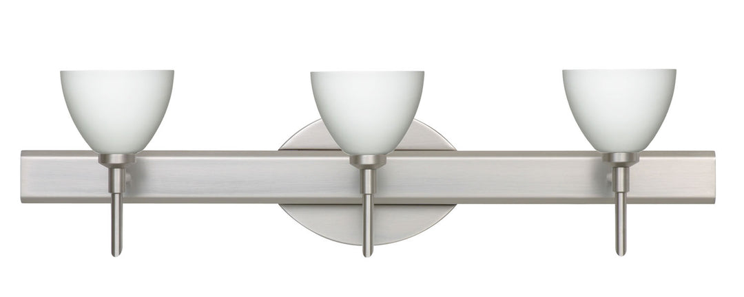 Besa Divi 3SW-185807-SN Bath Vanity Light 23 in. wide - Satin Nickel