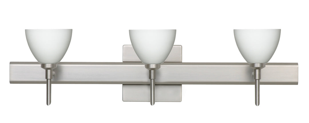 Besa Divi 3SW-185807-SN-SQ Bath Vanity Light 23 in. wide - Satin Nickel