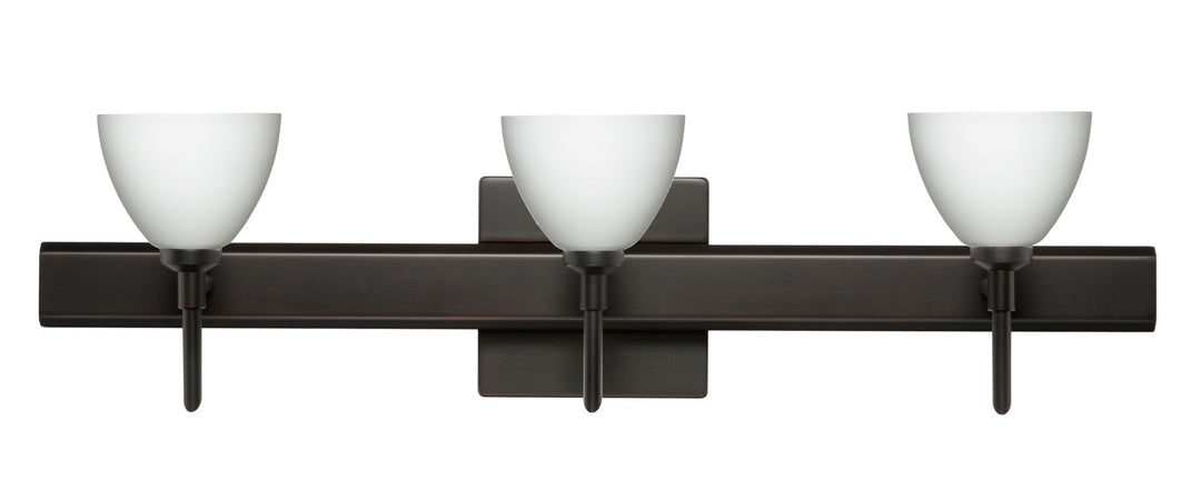 Besa Divi 3SW-185807-BR-SQ Bath Vanity Light 23 in. wide - Bronze