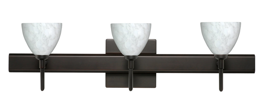 Besa Divi 3SW-185819-BR-SQ Bath Vanity Light 23 in. wide - Bronze