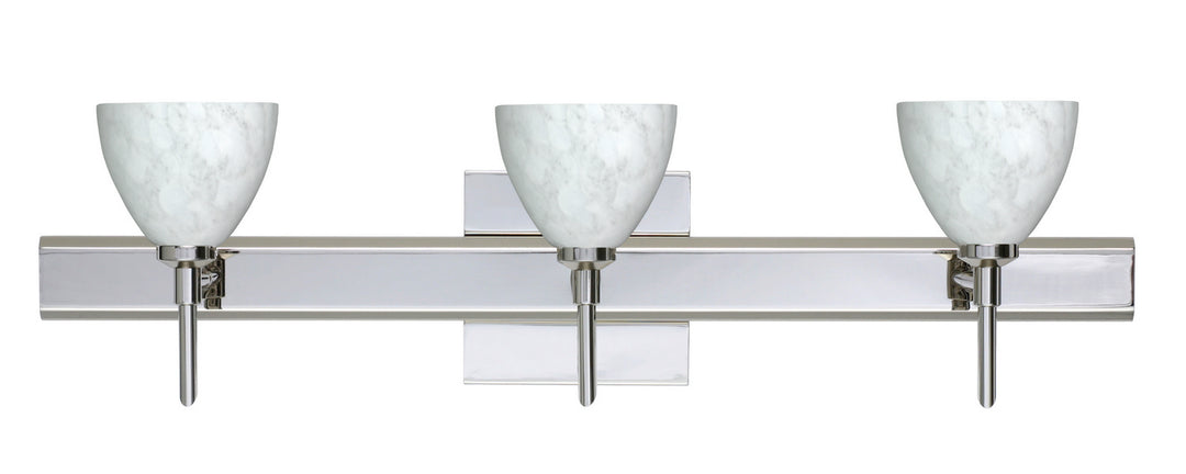 Besa Divi 3SW-185819-CR-SQ Bath Vanity Light 23 in. wide - Chrome