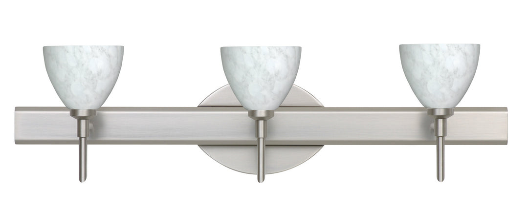 Besa Divi 3SW-185819-SN Bath Vanity Light 23 in. wide - Satin Nickel