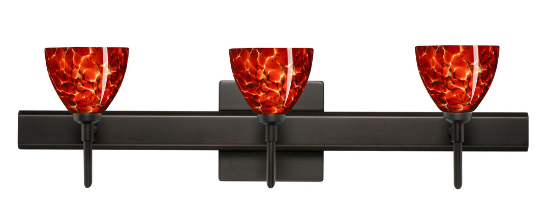 Besa Divi 3SW-185841-BR-SQ Bath Vanity Light 23 in. wide - Bronze