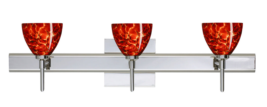 Besa Divi 3SW-185841-CR-SQ Bath Vanity Light 23 in. wide - Chrome
