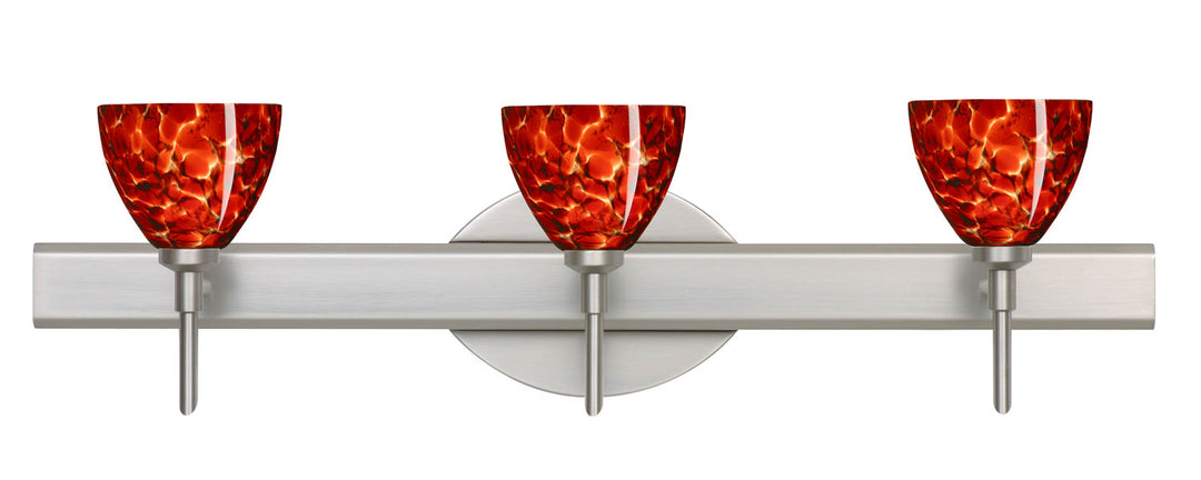 Besa Divi 3SW-185841-SN Bath Vanity Light 23 in. wide - Satin Nickel