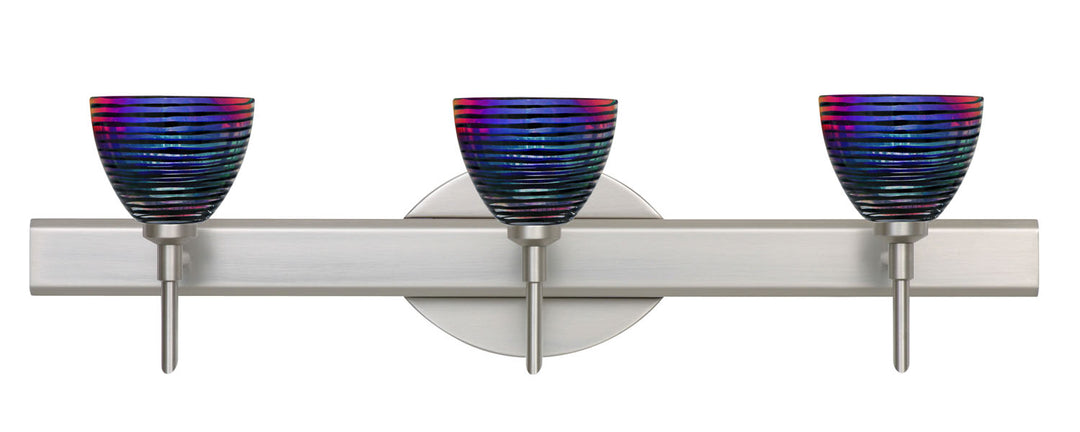 Besa Divi 3SW-1858DW-SN Bath Vanity Light 23 in. wide - Satin Nickel