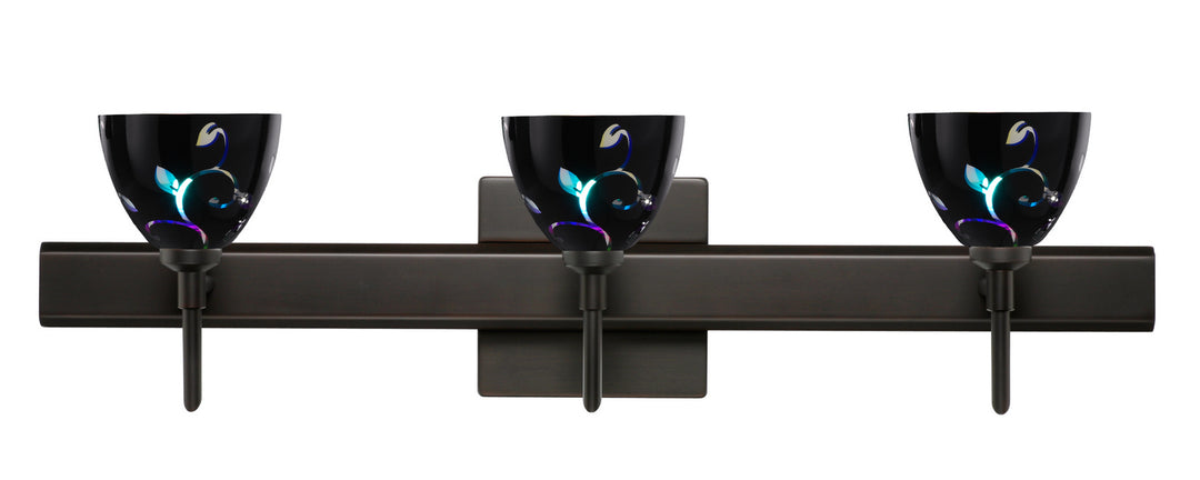 Besa Divi 3SW-1858VB-BR-SQ Bath Vanity Light 23 in. wide - Bronze