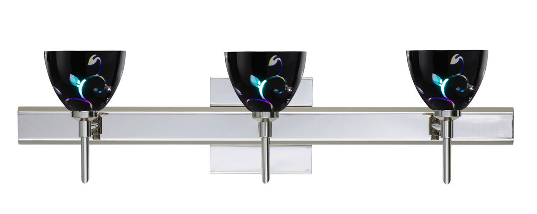 Besa Divi 3SW-1858VB-CR-SQ Bath Vanity Light 23 in. wide - Chrome