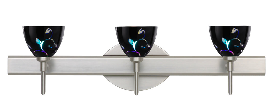Besa Divi 3SW-1858VB-SN Bath Vanity Light 23 in. wide - Satin Nickel