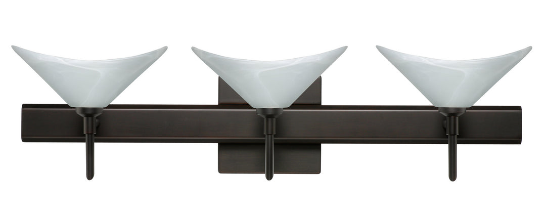 Besa Hoppi 3SW-191352-BR-SQ Bath Vanity Light 23 in. wide - Bronze