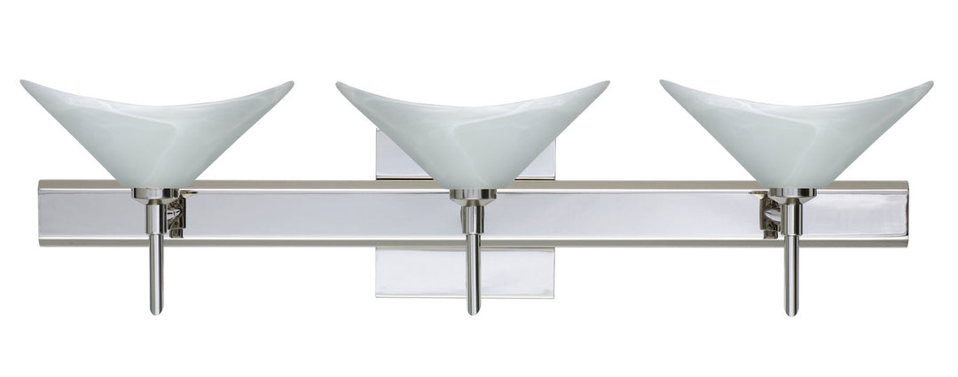 Besa Hoppi 3SW-191352-CR-SQ Bath Vanity Light 23 in. wide - Chrome