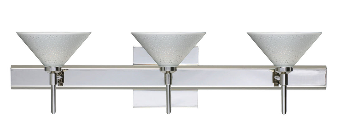 Besa Kona 3SW-282453-CR-SQ Bath Vanity Light 23 in. wide - Chrome