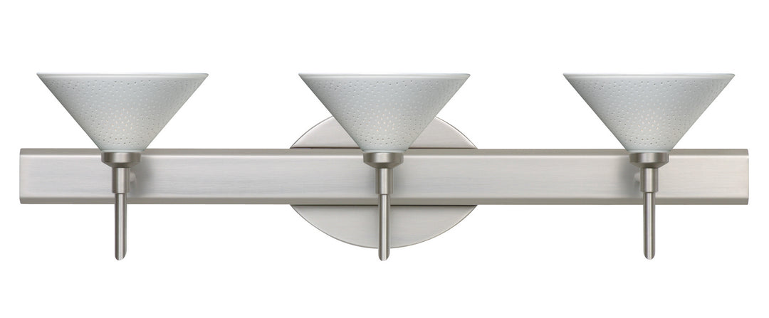 Besa Kona 3SW-282453-SN Bath Vanity Light 23 in. wide - Satin Nickel