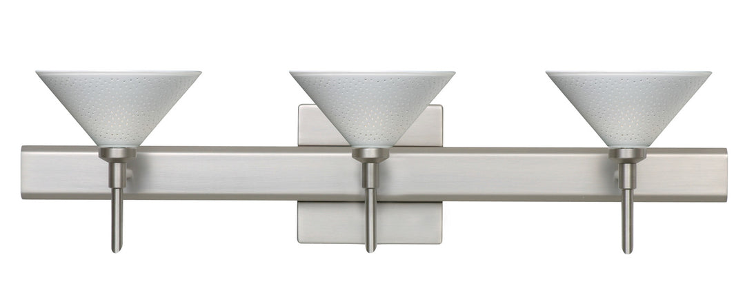 Besa Kona 3SW-282453-SN-SQ Bath Vanity Light 23 in. wide - Satin Nickel