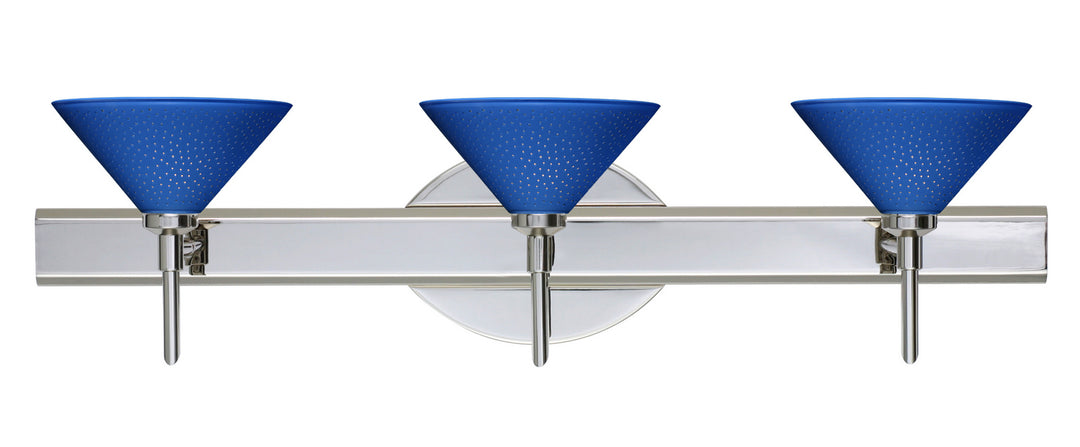 Besa Kona 3SW-282484-CR Bath Vanity Light 23 in. wide - Chrome