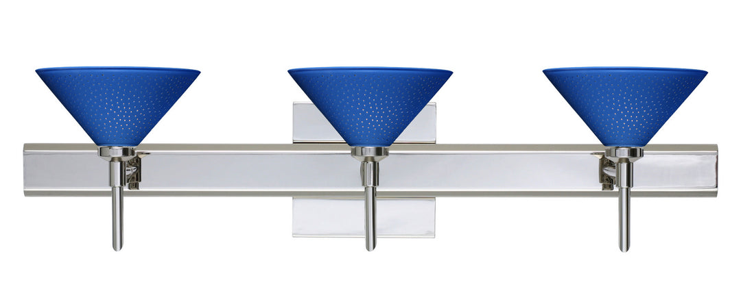 Besa Kona 3SW-282484-CR-SQ Bath Vanity Light 23 in. wide - Chrome