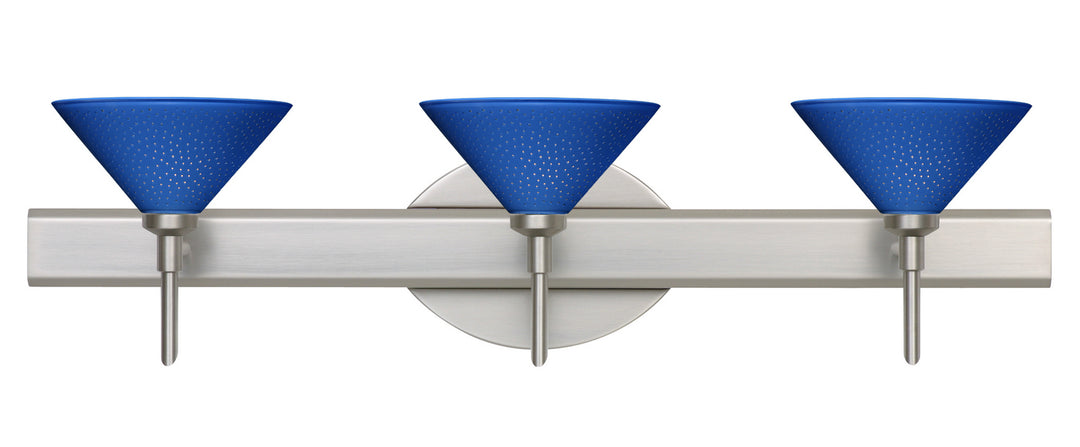 Besa Kona 3SW-282484-SN Bath Vanity Light 23 in. wide - Satin Nickel