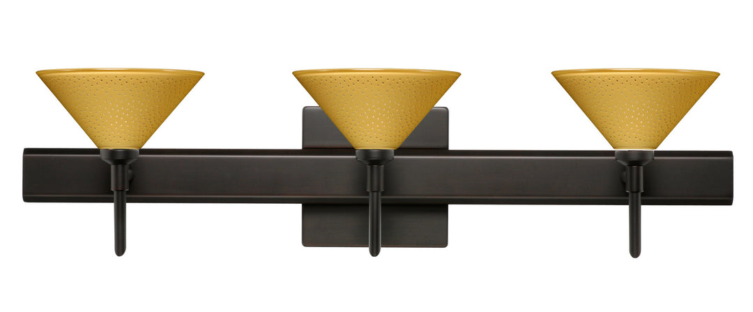 Besa Kona 3SW-282490-BR-SQ Bath Vanity Light 23 in. wide - Bronze