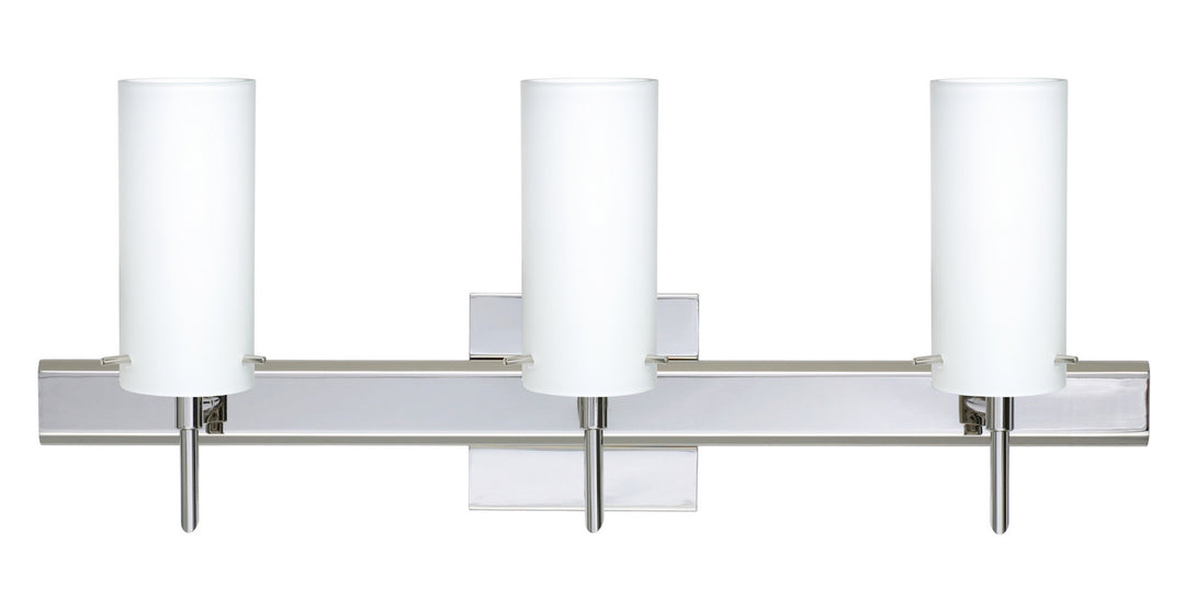 Besa Copa 3SW-440307-CR-SQ Bath Vanity Light 23 in. wide - Chrome