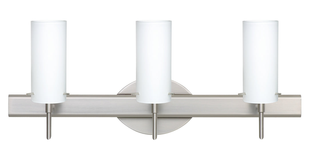Besa Copa 3SW-440307-SN Bath Vanity Light 23 in. wide - Satin Nickel