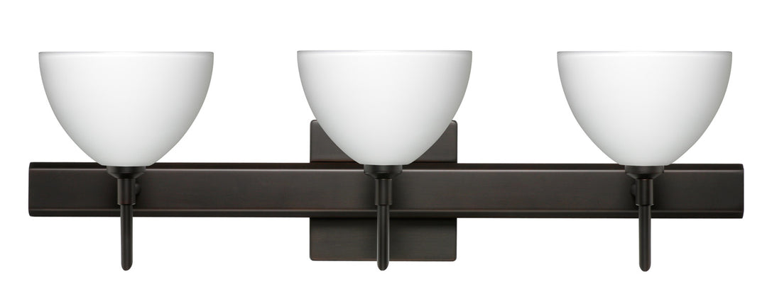 Besa Brella 3SW-467907-BR-SQ Bath Vanity Light 23 in. wide - Bronze