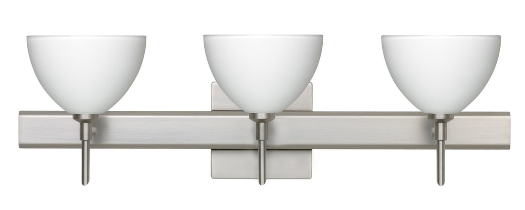 Besa Brella 3SW-467907-SN-SQ Bath Vanity Light 23 in. wide - Satin Nickel
