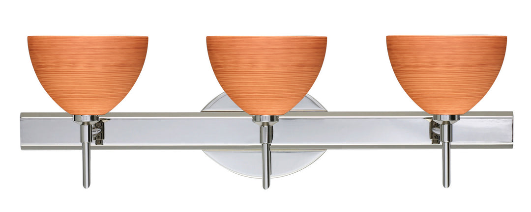 Besa Brella 3SW-4679CH-CR Bath Vanity Light 23 in. wide - Chrome
