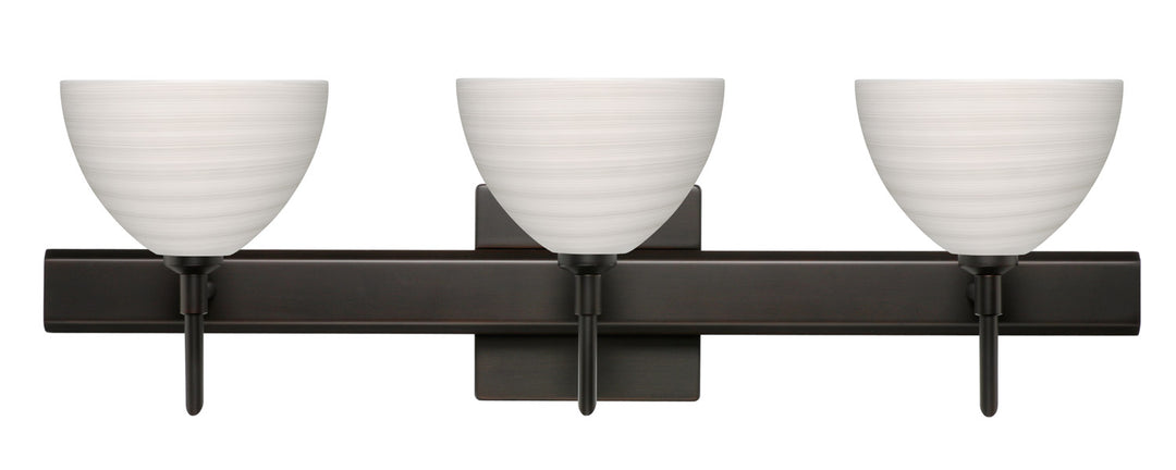 Besa Brella 3SW-4679KR-BR-SQ Bath Vanity Light 23 in. wide - Bronze