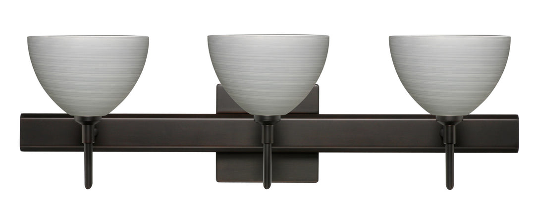 Besa Brella 3SW-4679TN-BR-SQ Bath Vanity Light 23 in. wide - Bronze