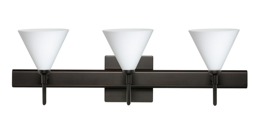 Besa Kani 3SW-512107-BR-SQ Bath Vanity Light 23 in. wide - Bronze