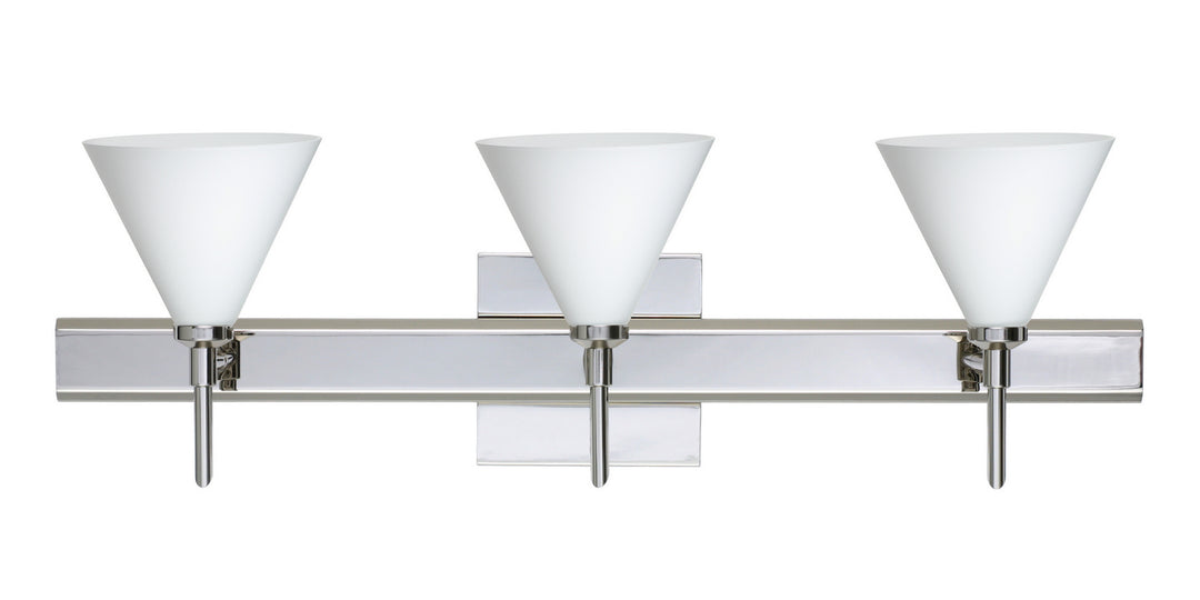 Besa Kani 3SW-512107-CR-SQ Bath Vanity Light 23 in. wide - Chrome