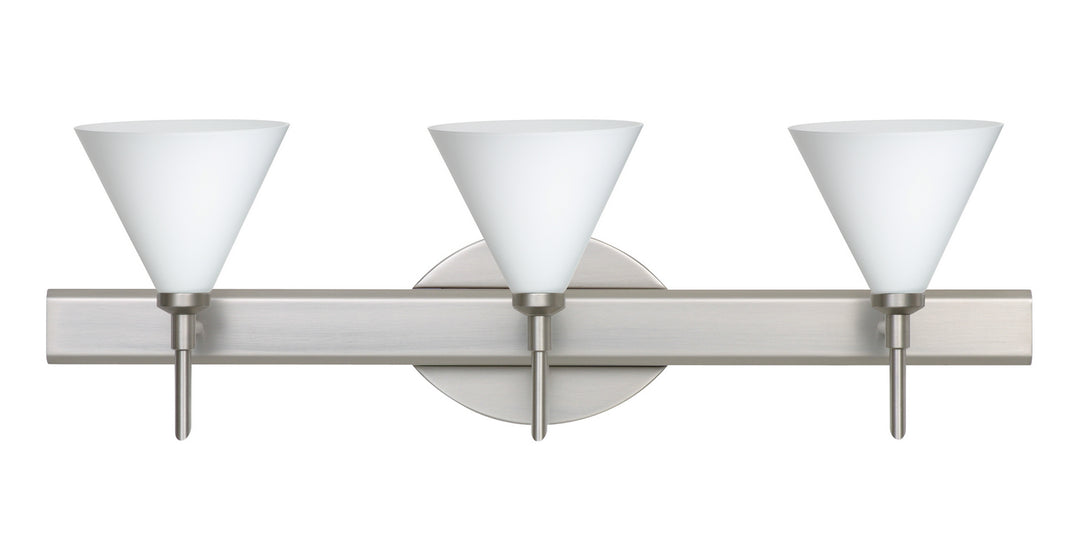 Besa Kani 3SW-512107-SN Bath Vanity Light 23 in. wide - Satin Nickel