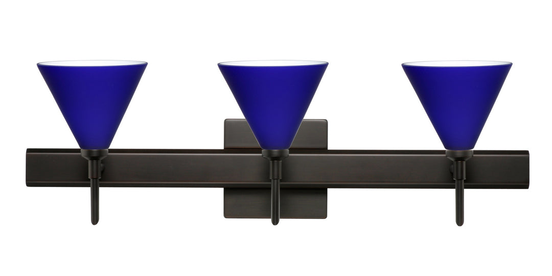 Besa Kani 3SW-5121CM-BR-SQ Bath Vanity Light 23 in. wide - Bronze